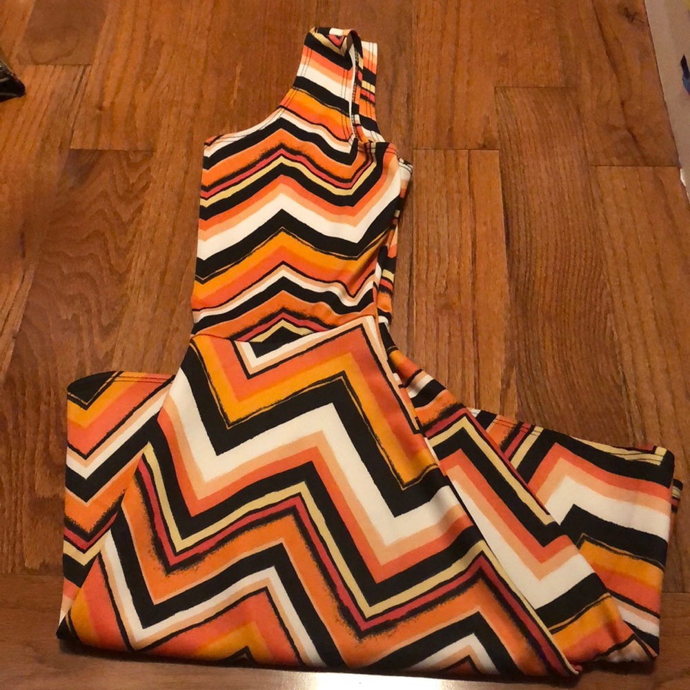 Colorful chevron dress